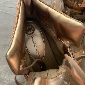 Michael Kors Shoes - Michael Kors high top, small heel sneaker Michael Kors Shoes - Michael Kors high top, small heel sneaker